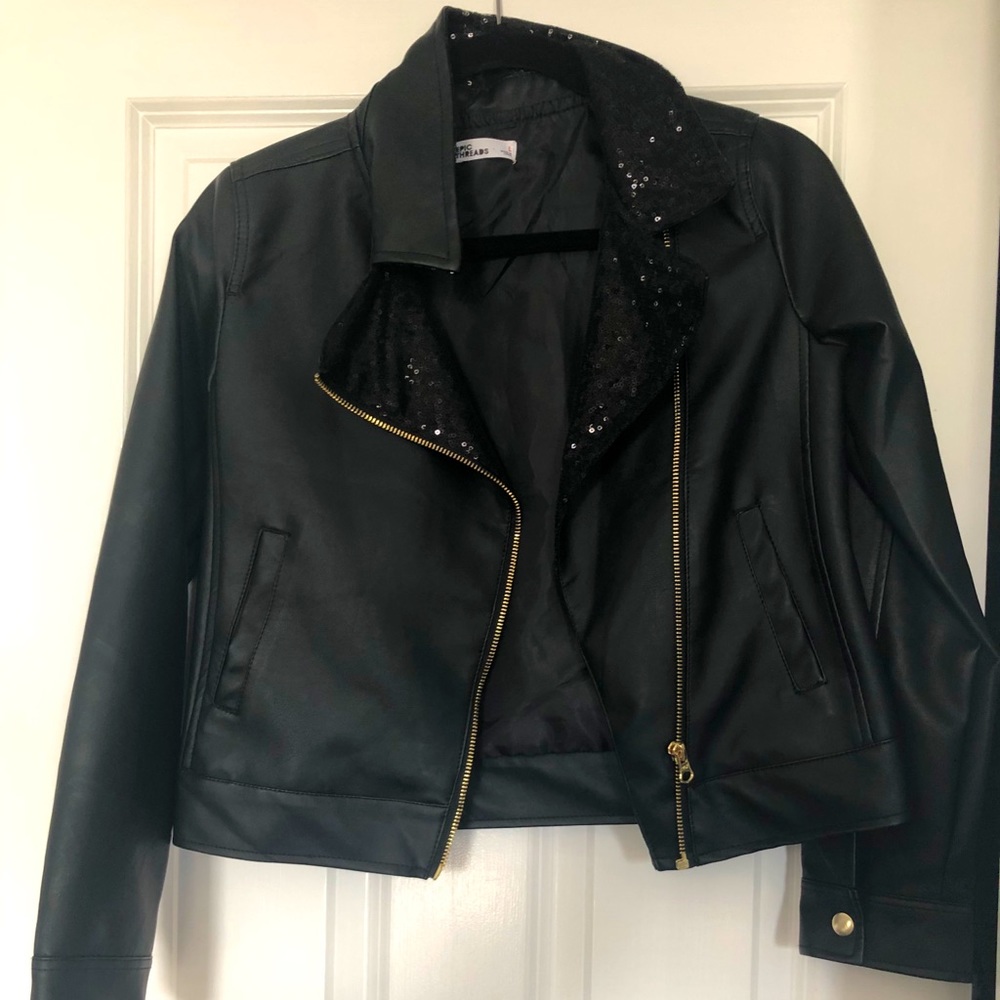 Epic Threads Faux Leather Moto Jacket